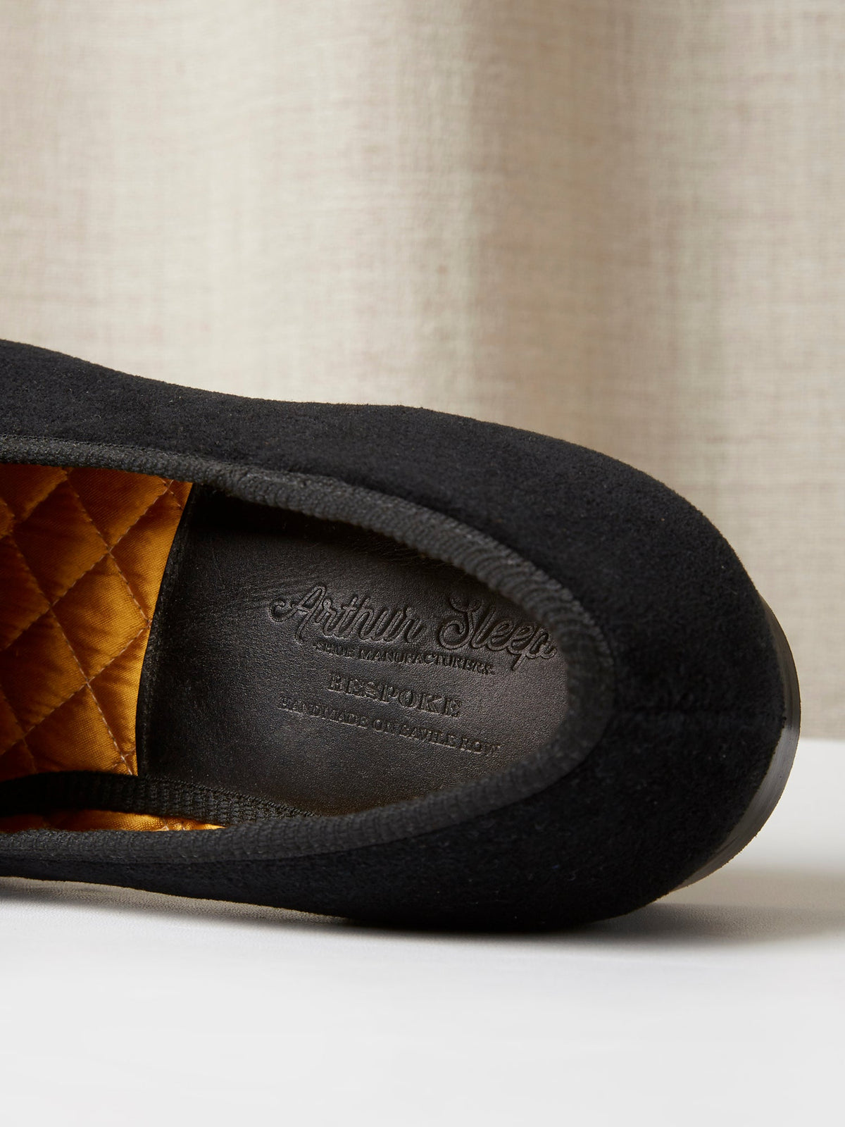 Albert Slipper Hand-Embroidered in Black Velvet, view 4
