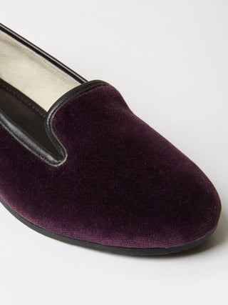 Children's Royal Purple Velvet Loafers