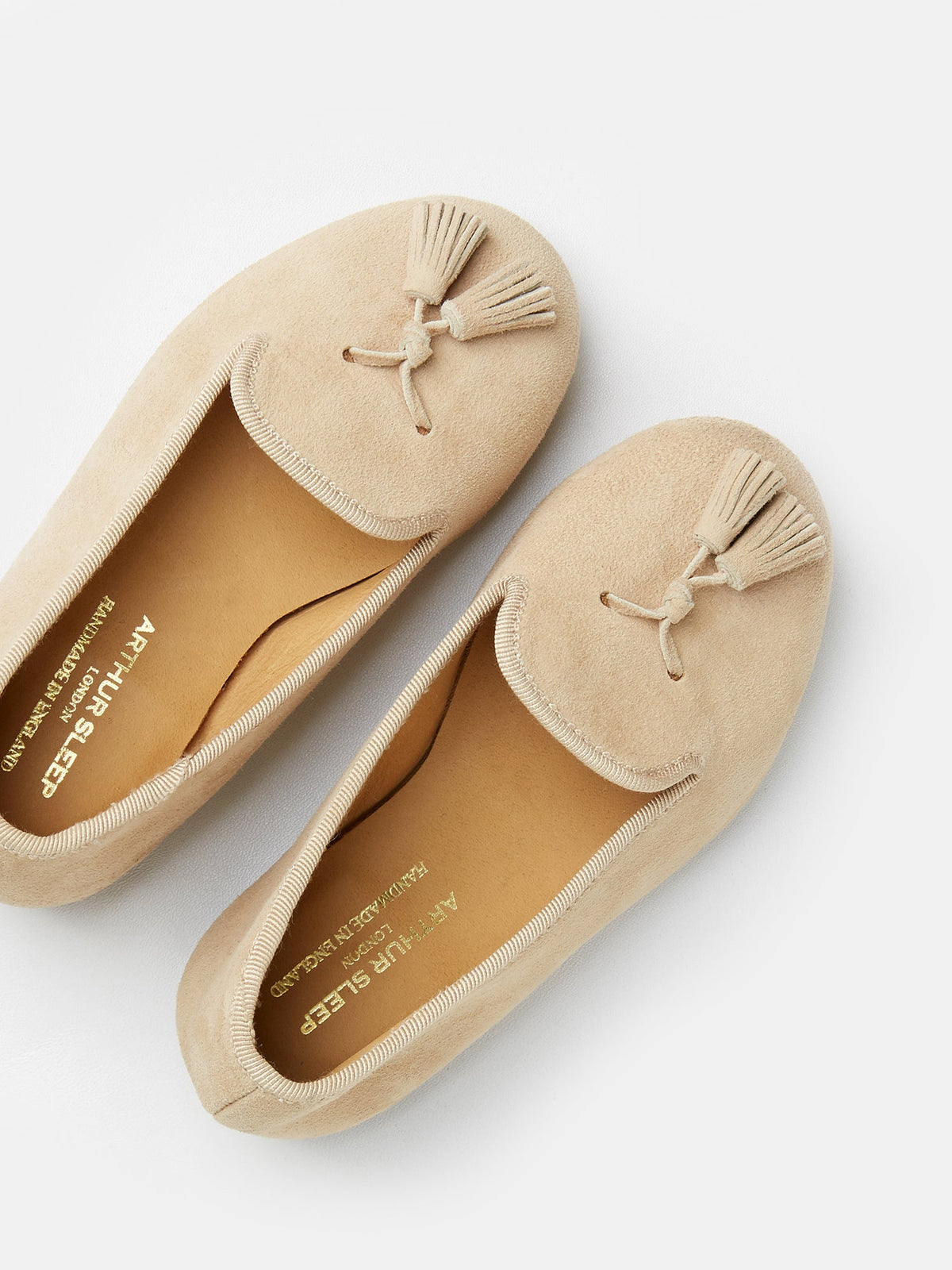 Children's Loafers in Sand Suede, view 2