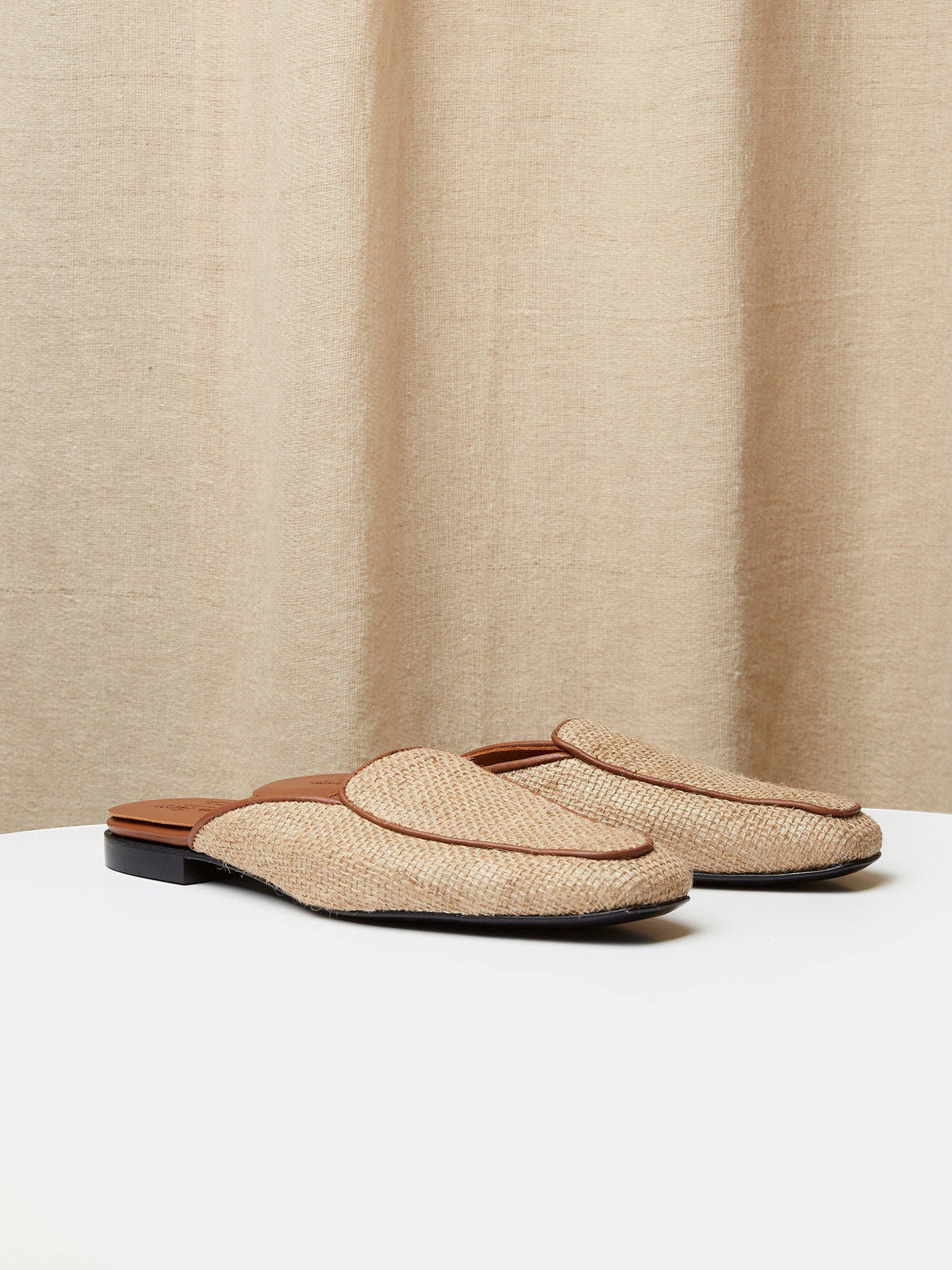 Mule in Sand Raffia, view 1