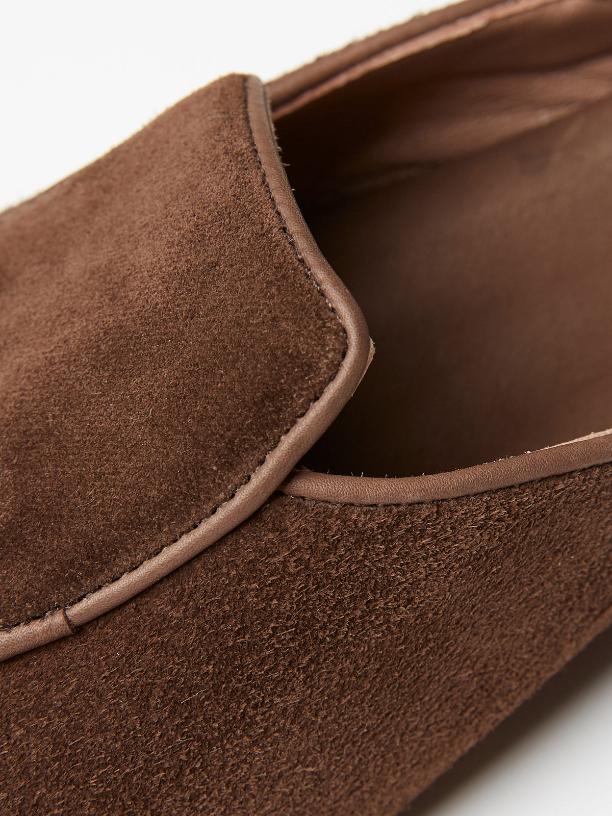Slingback Mule in Chocolate Suede, view 6