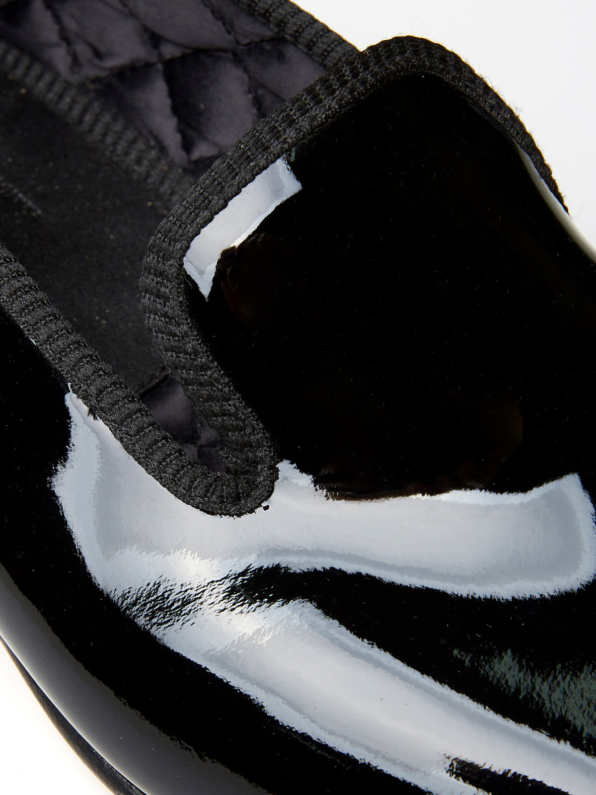 Albert Slipper in Black Patent Leather, Chiselled Toe, view 4