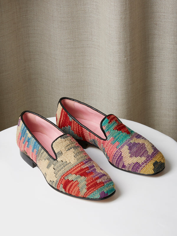 Albert Slipper in Antique Kilim