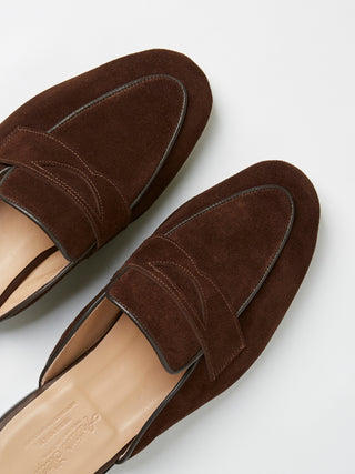 Brown Suede Mules