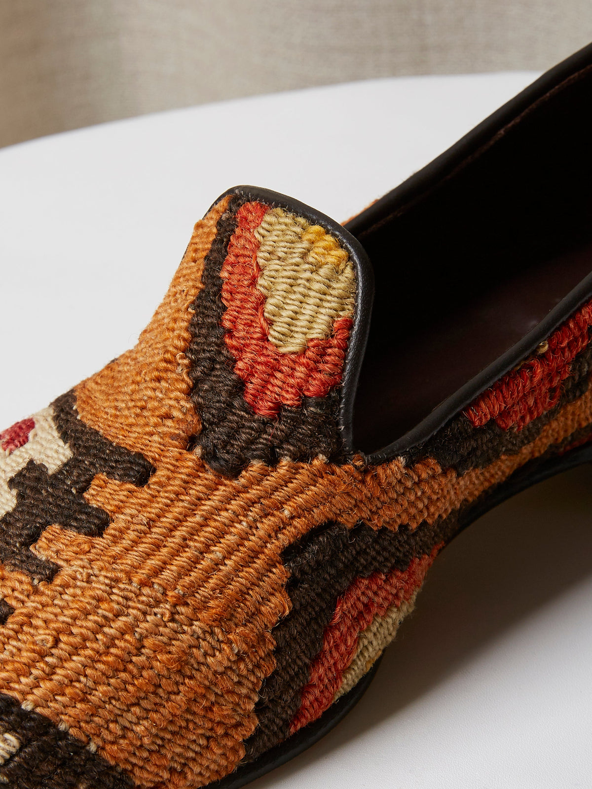 Albert Slipper in Antique Kilim, view 4