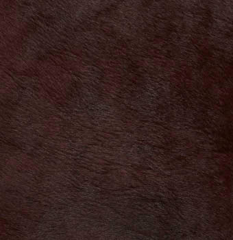 Pony hair in burgundy