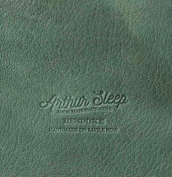 Deer leather in emerald