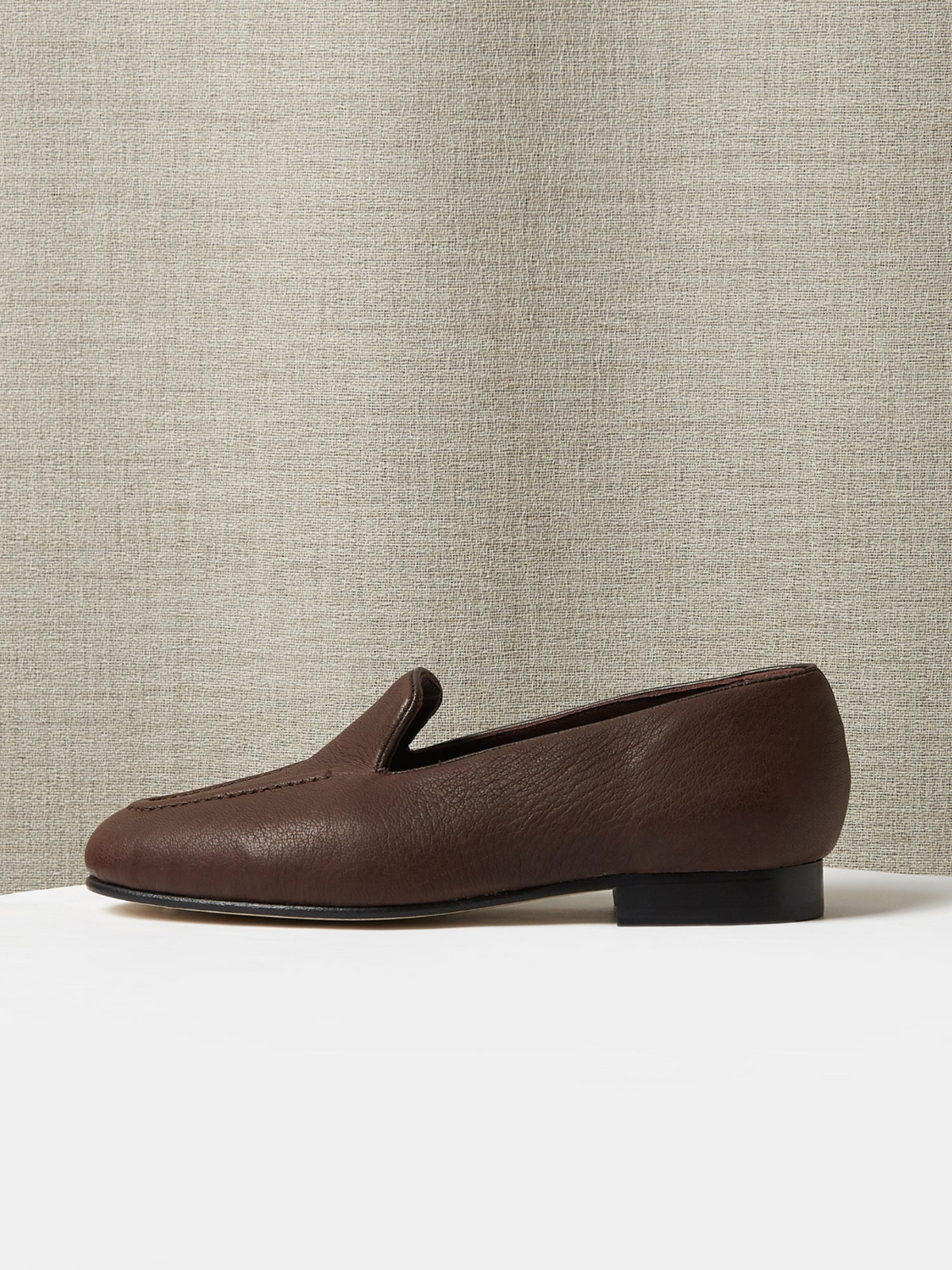 The Pintuck Loafer in Leather, view 2