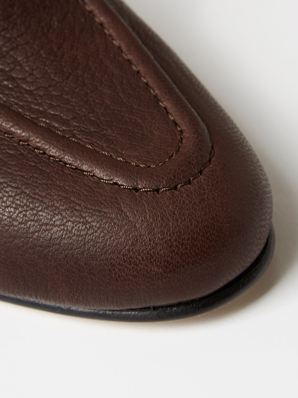 The Pintuck Loafer in Leather, view 5
