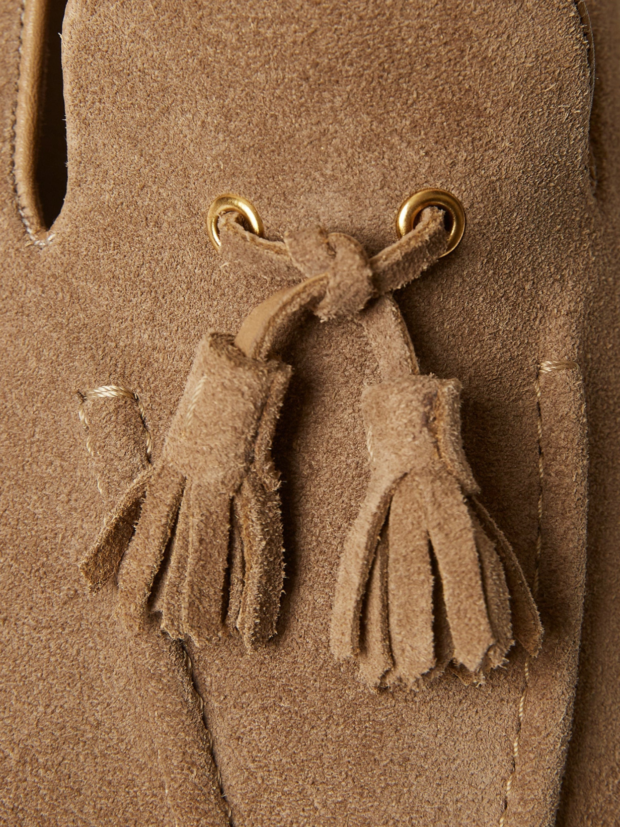 The Tassel Loafer in Suede, view 4