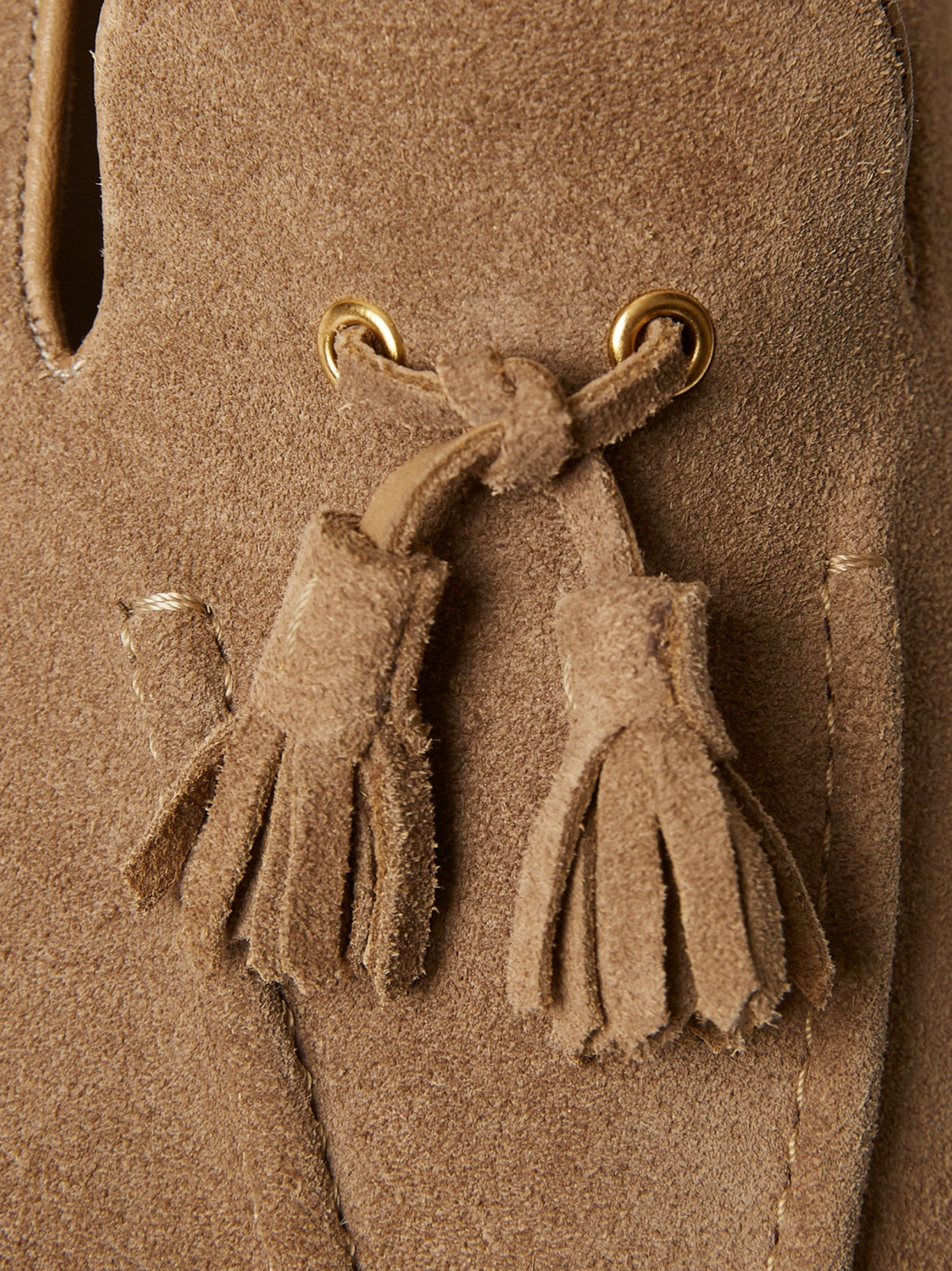 The Tassel Loafer in Suede, view 4