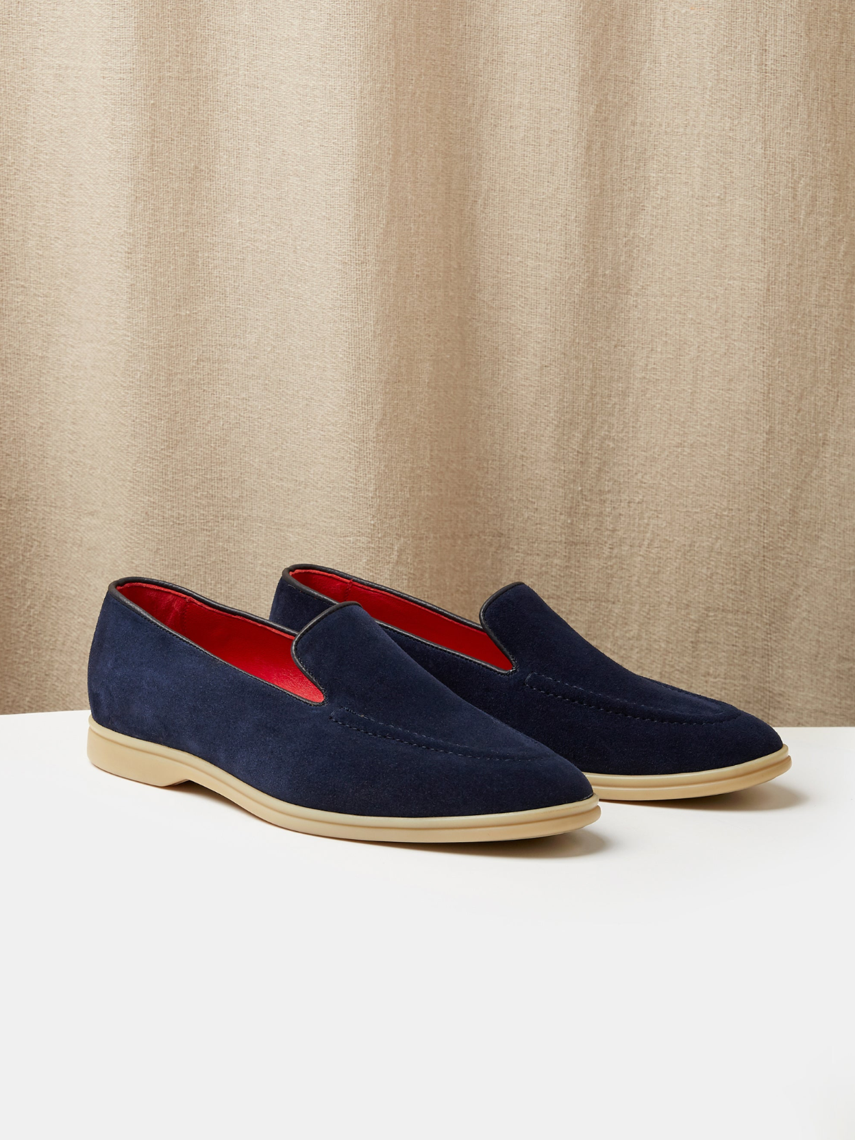 The Pintuck Loafer in Suede, view 11