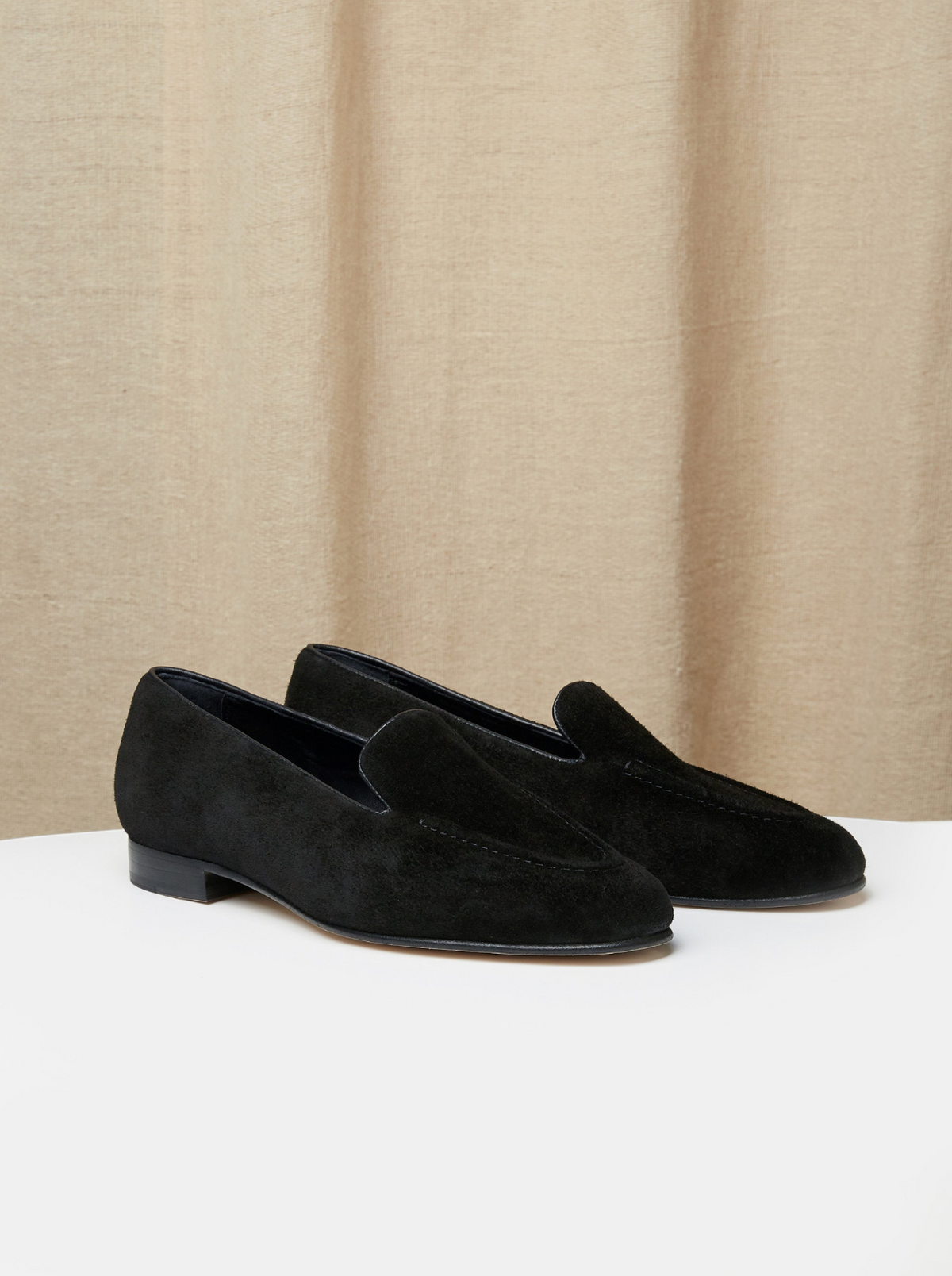 The Pintuck Loafer in Suede, view 9