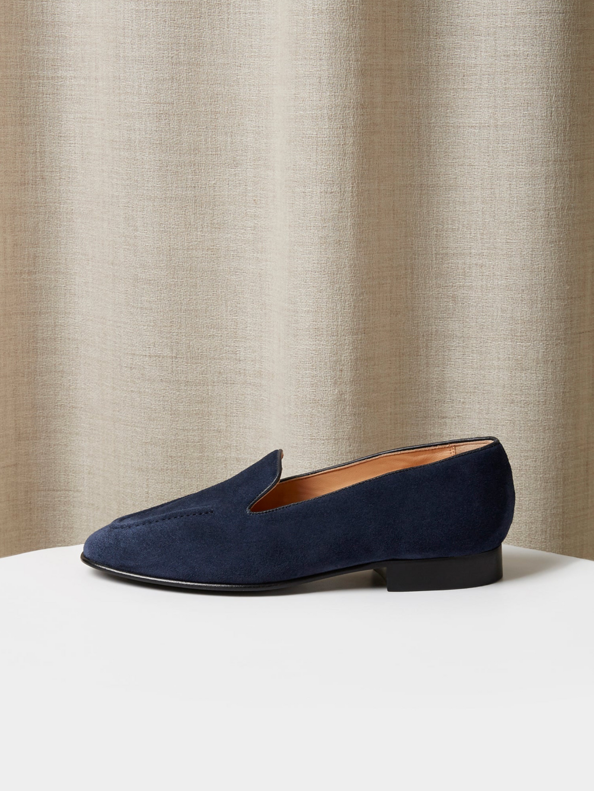 The Pintuck Loafer in Suede, view 7