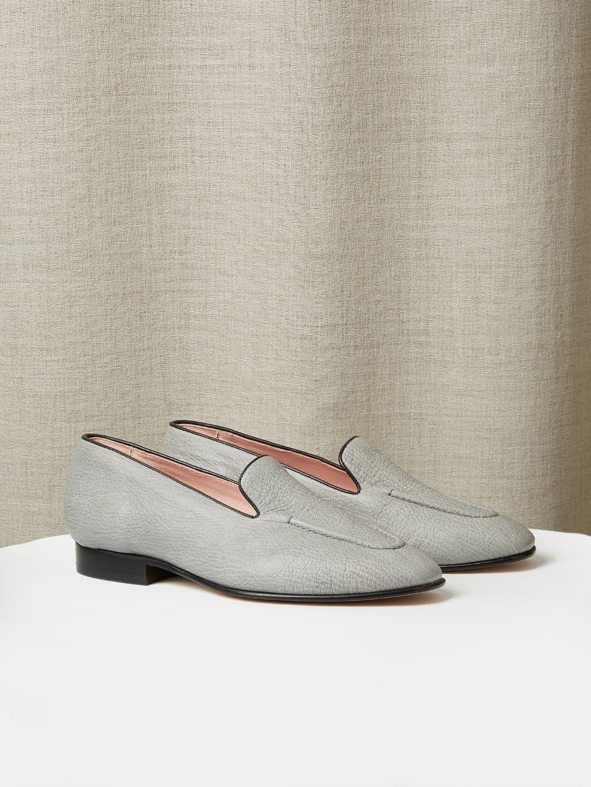 The Pintuck Loafer in Leather, view 10