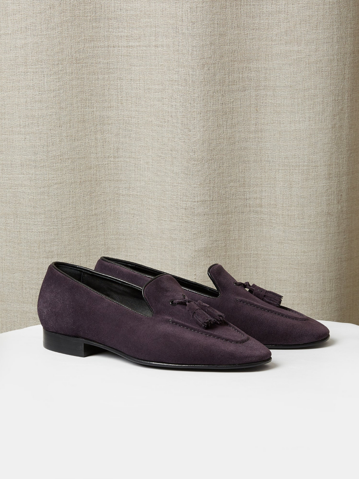 The Tassel Loafer in Suede, view 9
