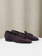 The Tassel Loafer in Suede, view 9