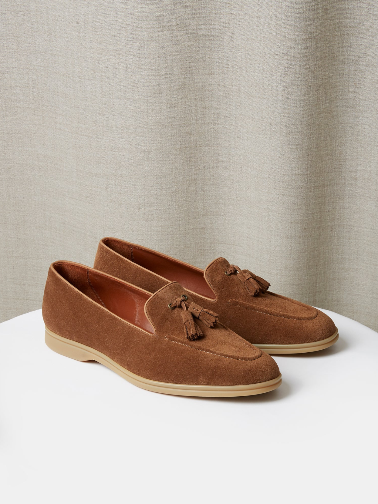 The Tassel Loafer in Suede, view 7