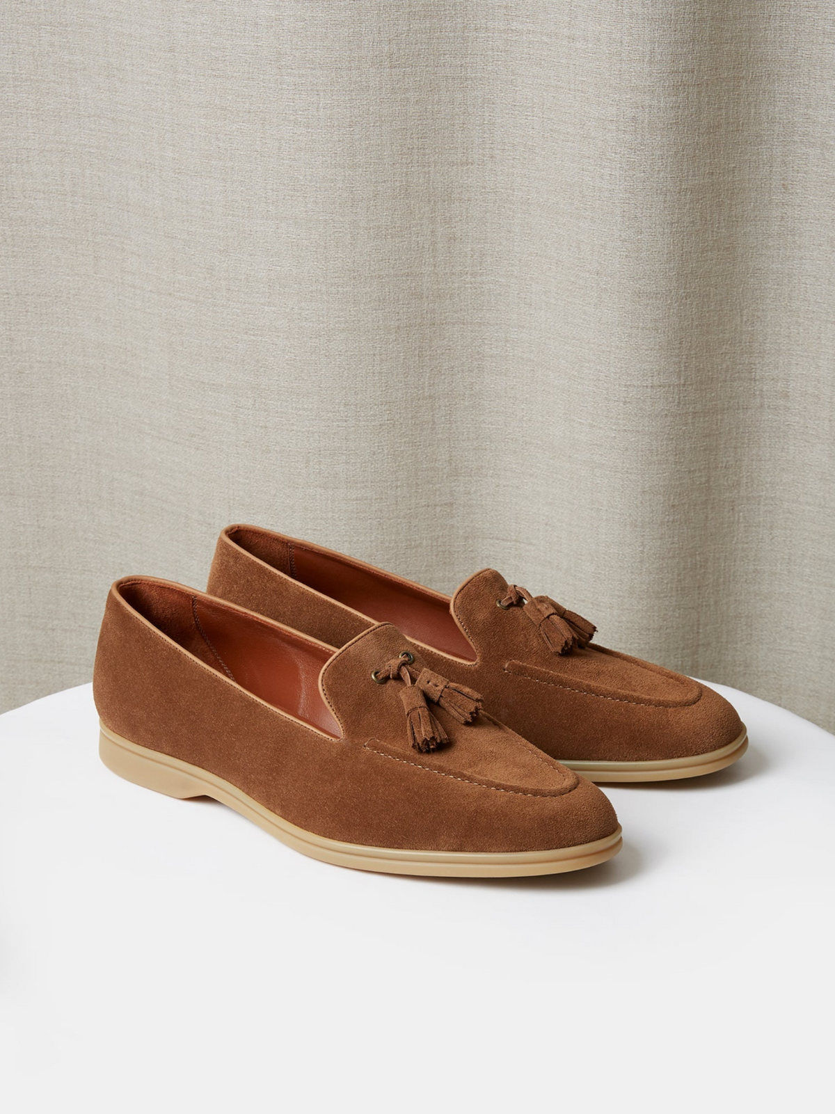 The Tassel Loafer in Suede, view 7