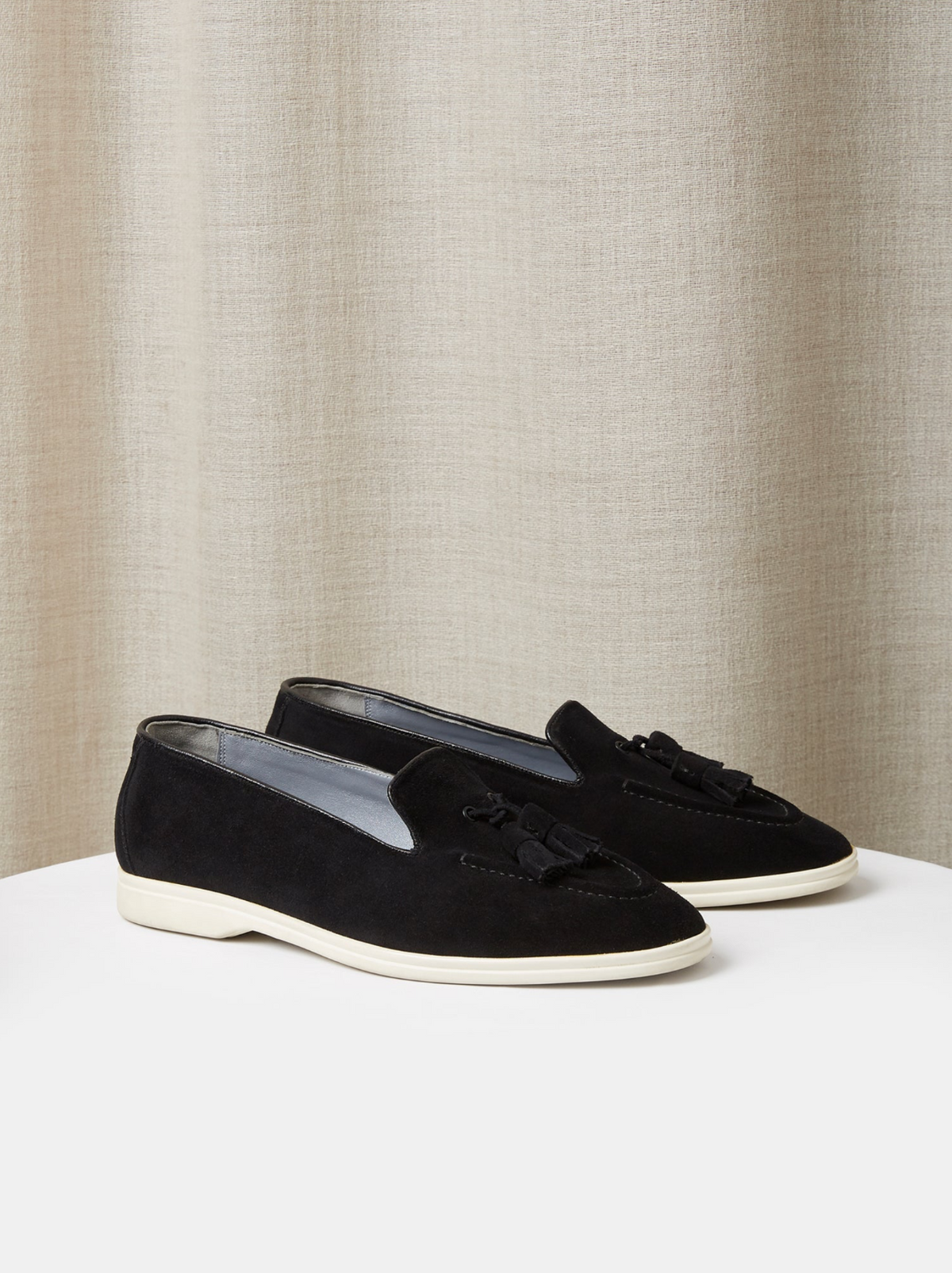 The Tassel Loafer in Suede, view 6