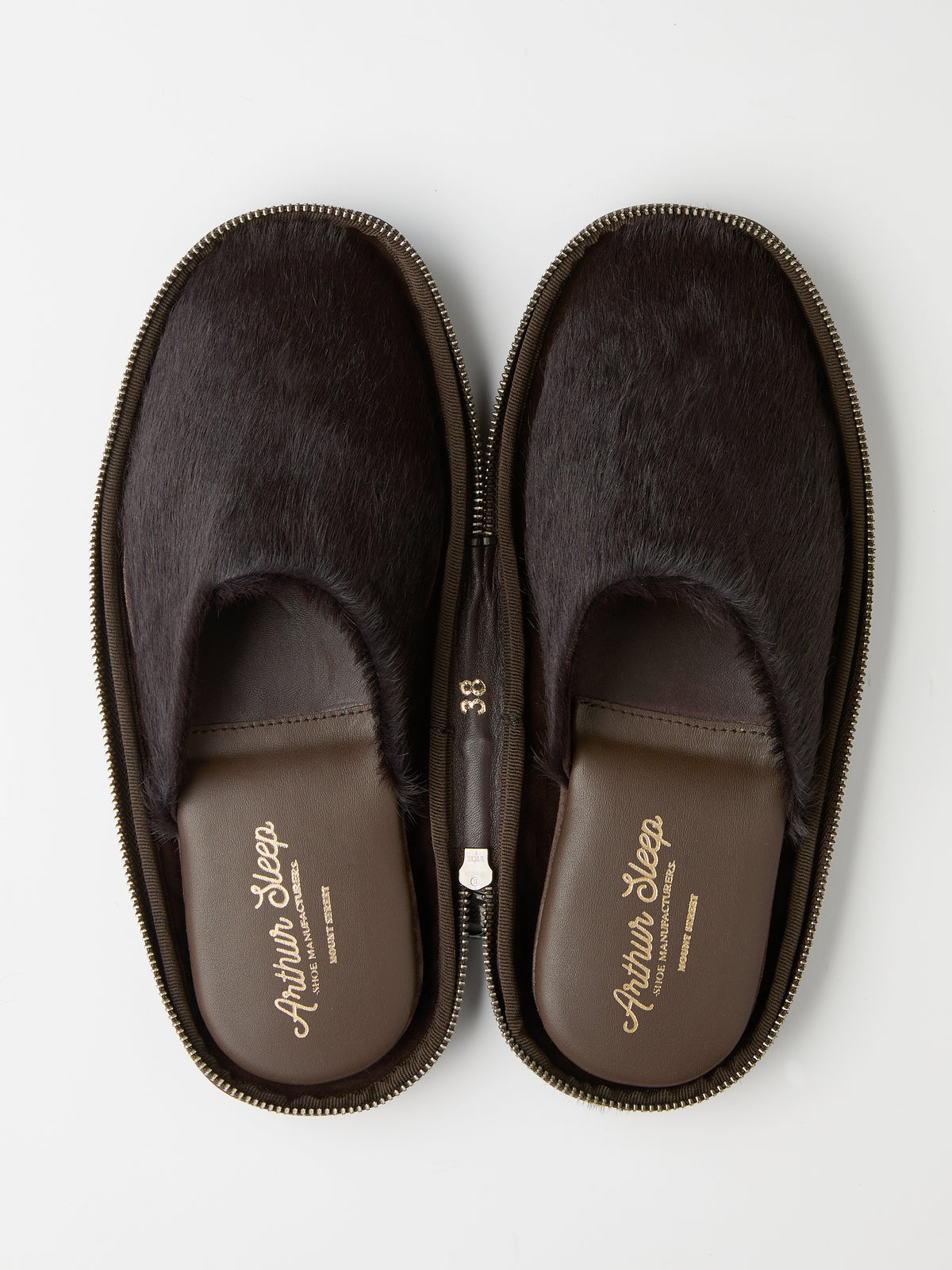 Globetrotter Glide Mule in Brown pony hair, view 6
