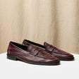 Deep Burgundy Deer Leather