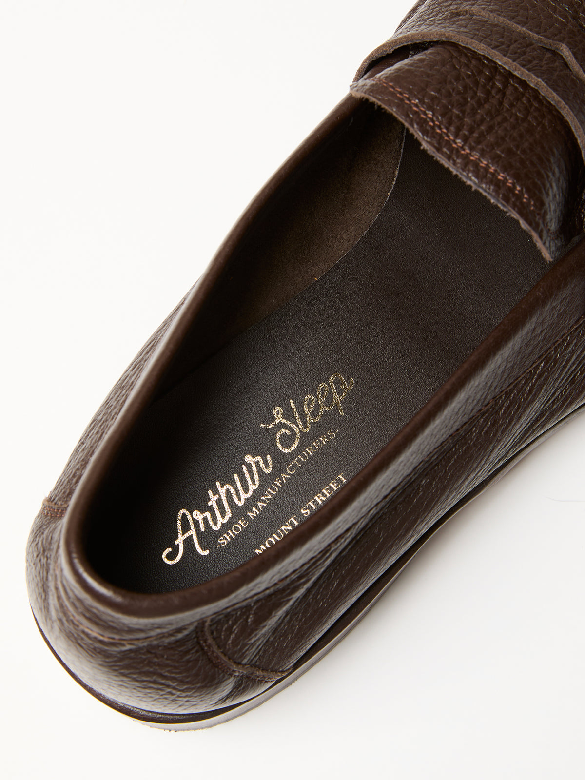 Globetrotter Travel Loafer in Espresso brown deer leather, view 4