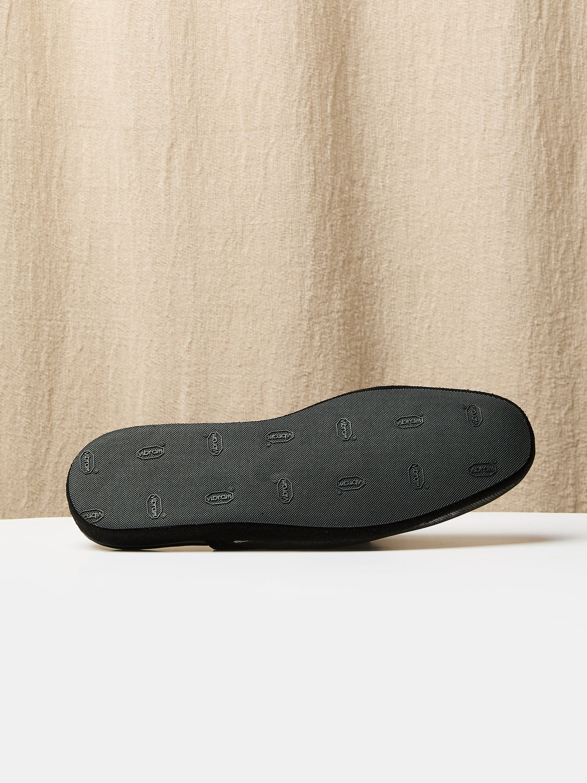 Globetrotter Glide Mule in Sheer black mesh and suede trim, view 3