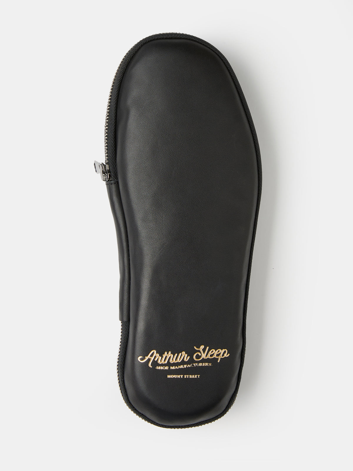 Globetrotter Glide Mule in Sheer black mesh and suede trim, view 7