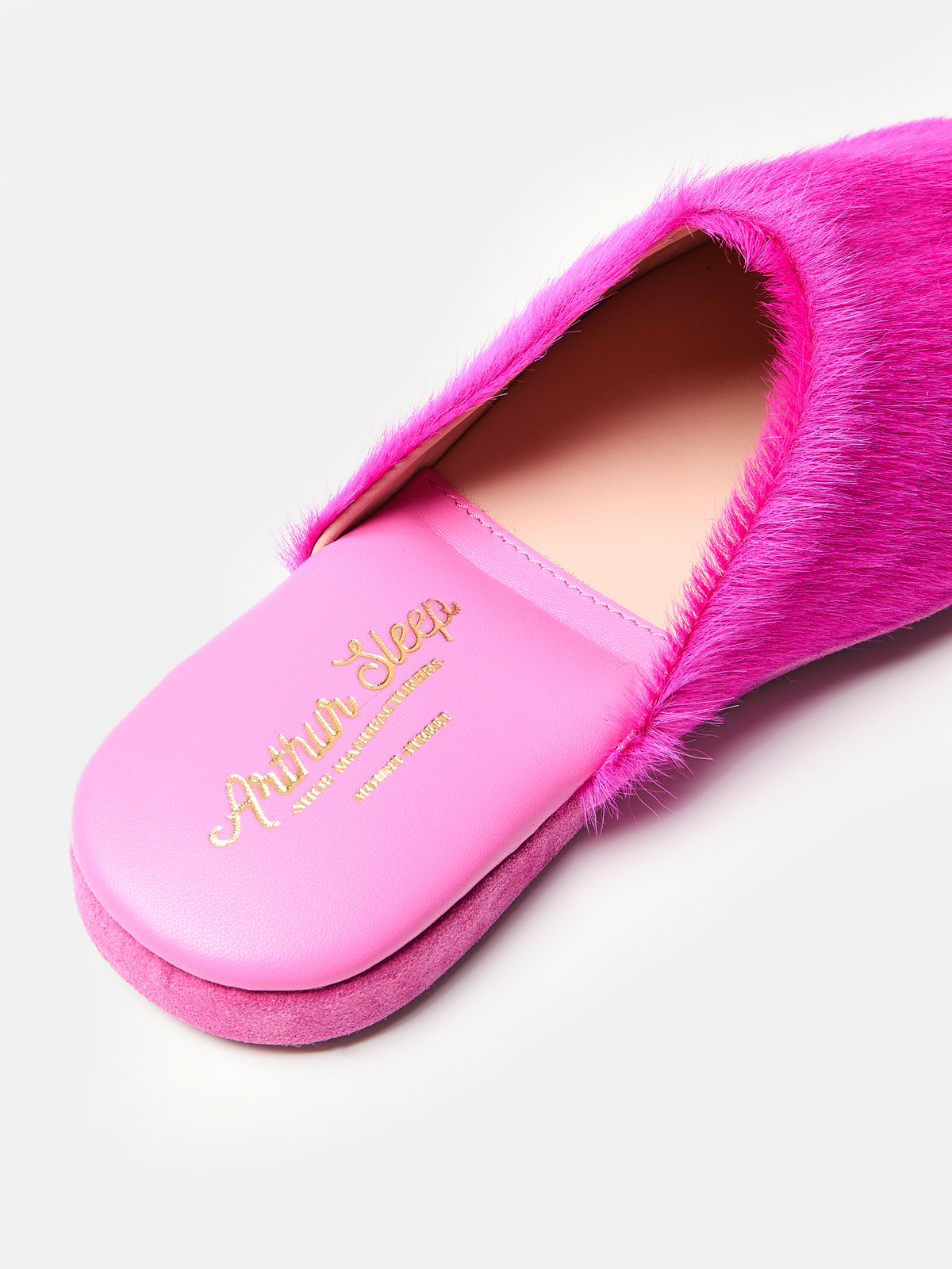Globetrotter Glide Mule in Pink pony hair, view 5