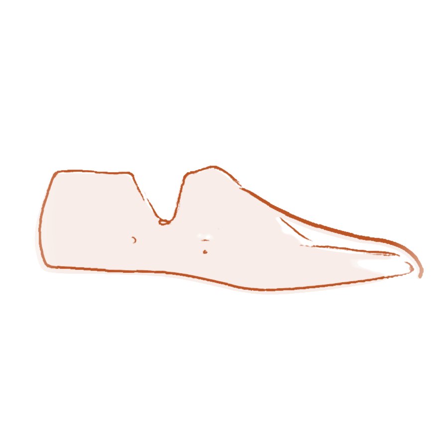 Pencil drawing: a shoemaker&rsquo;s last