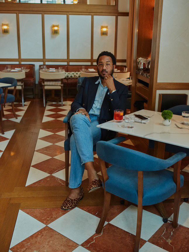 Lunch · the blue chairs