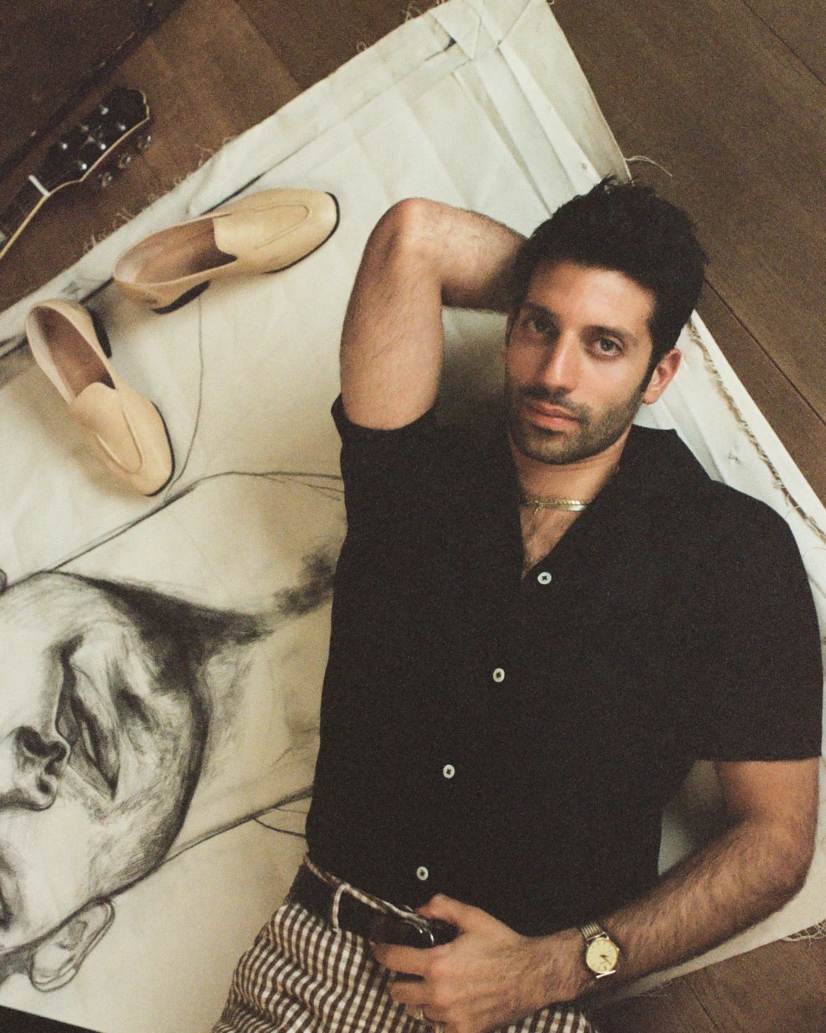 On the floor · the portrait