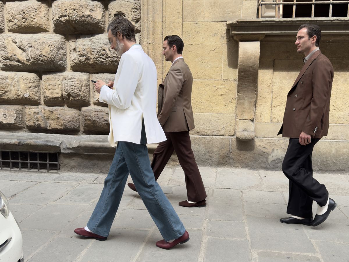Three, walking